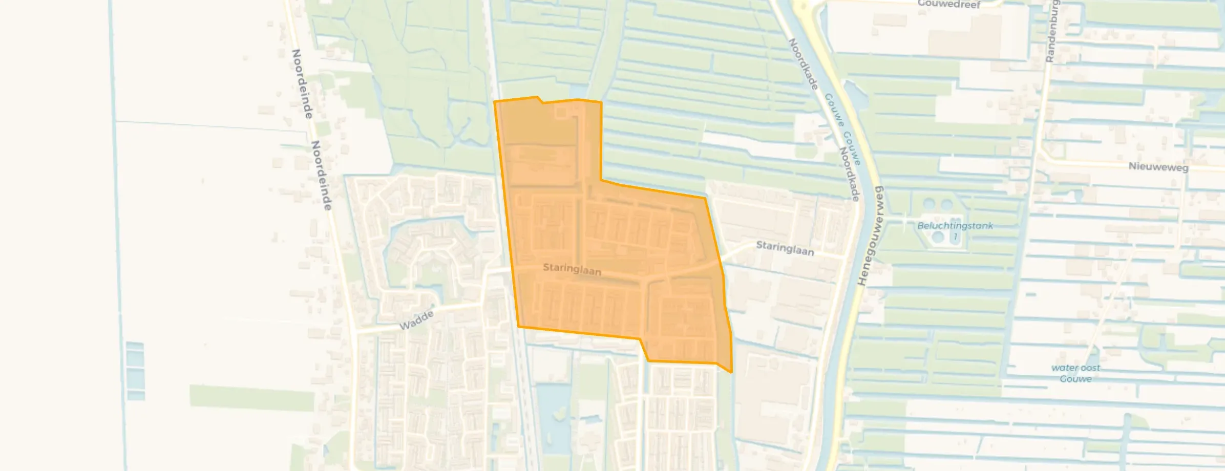 Buurt Vondelwijk, Waddinxveen