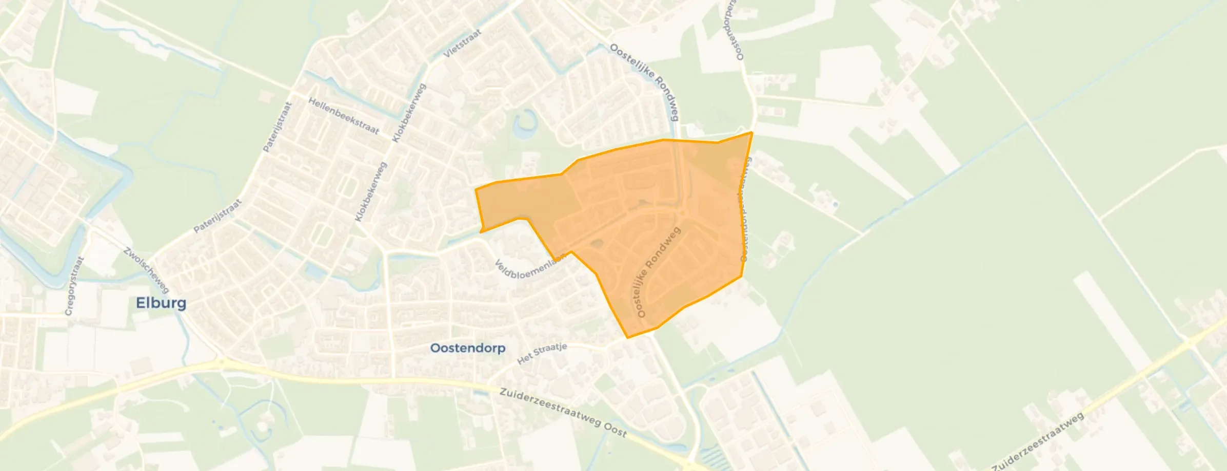 Kaart van Vossenakker-De Pal