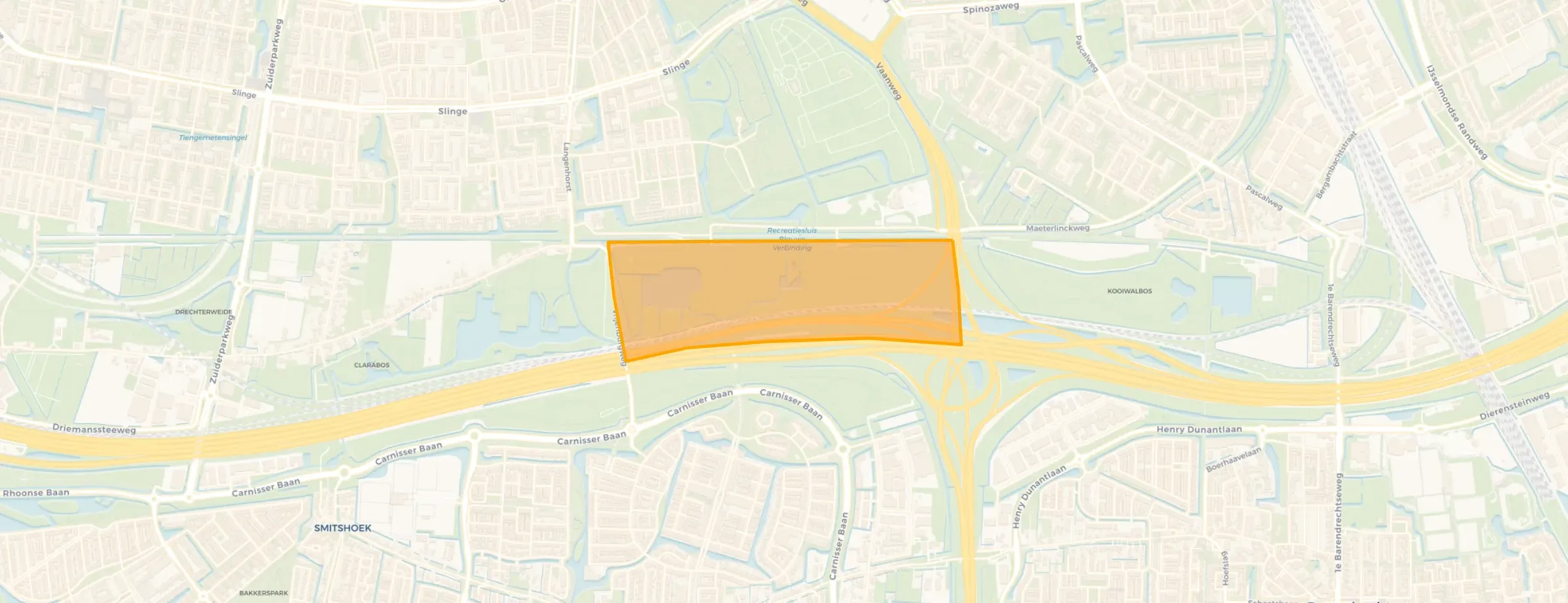 Kaart van Vrijenburgbos