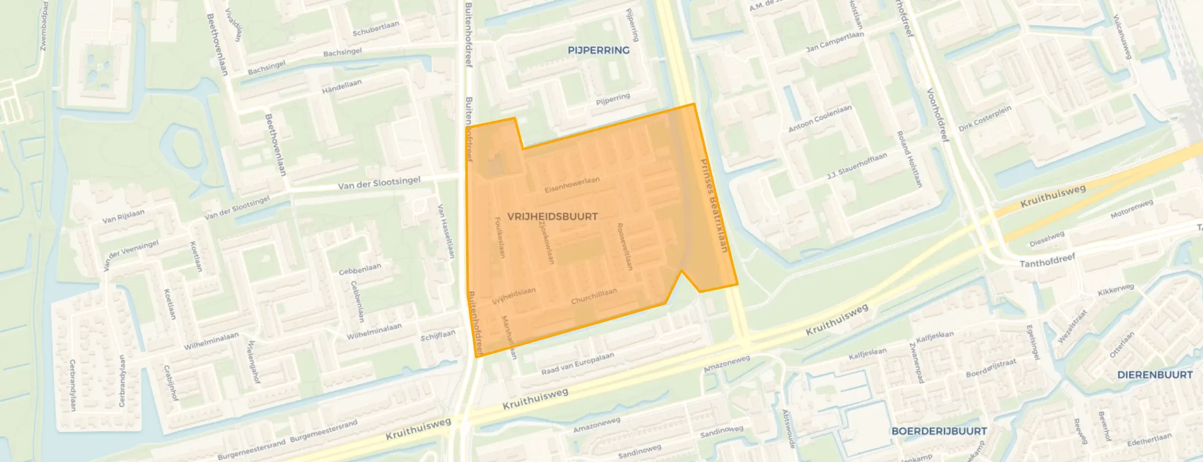 Buurt Vrijheidsbuurt, Delft