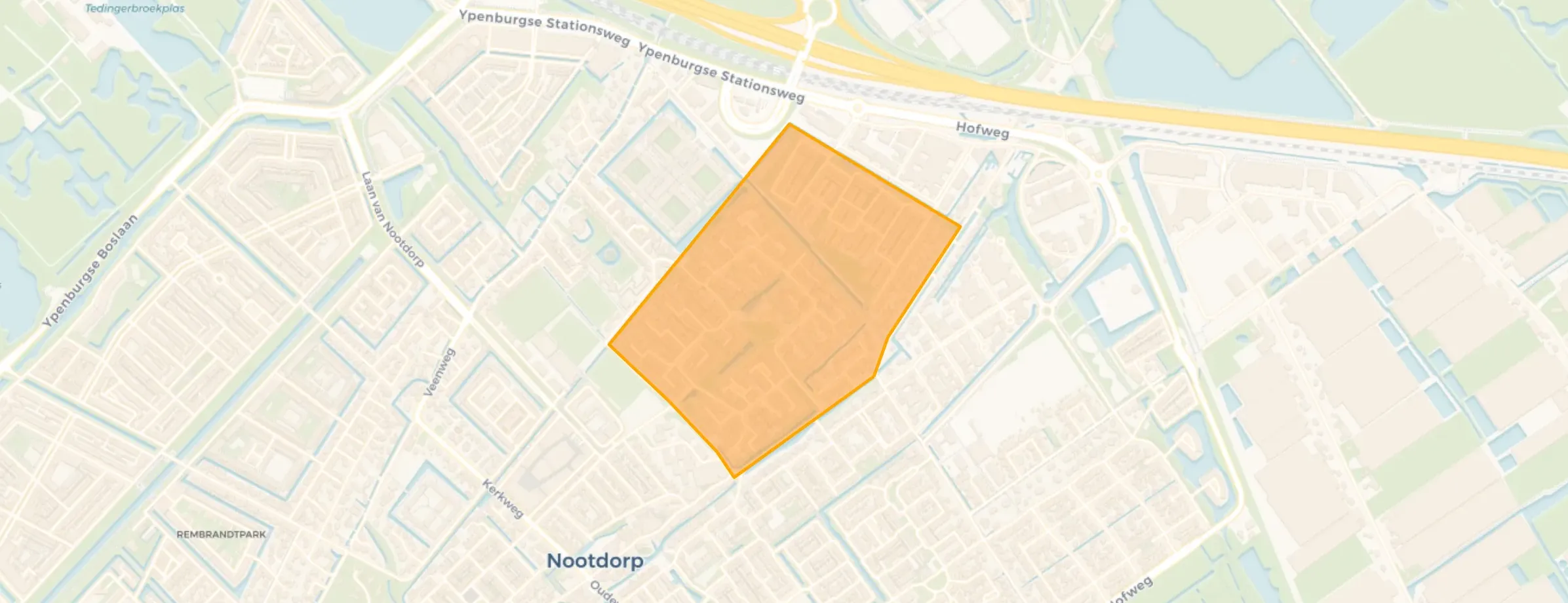 Kaart van Vrouwtjeslant / Nieuweveen
