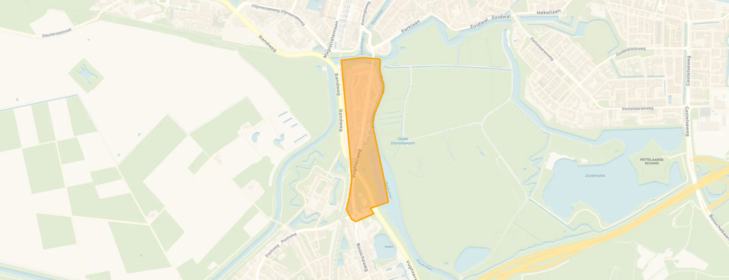 Kaart van Vughterpoort