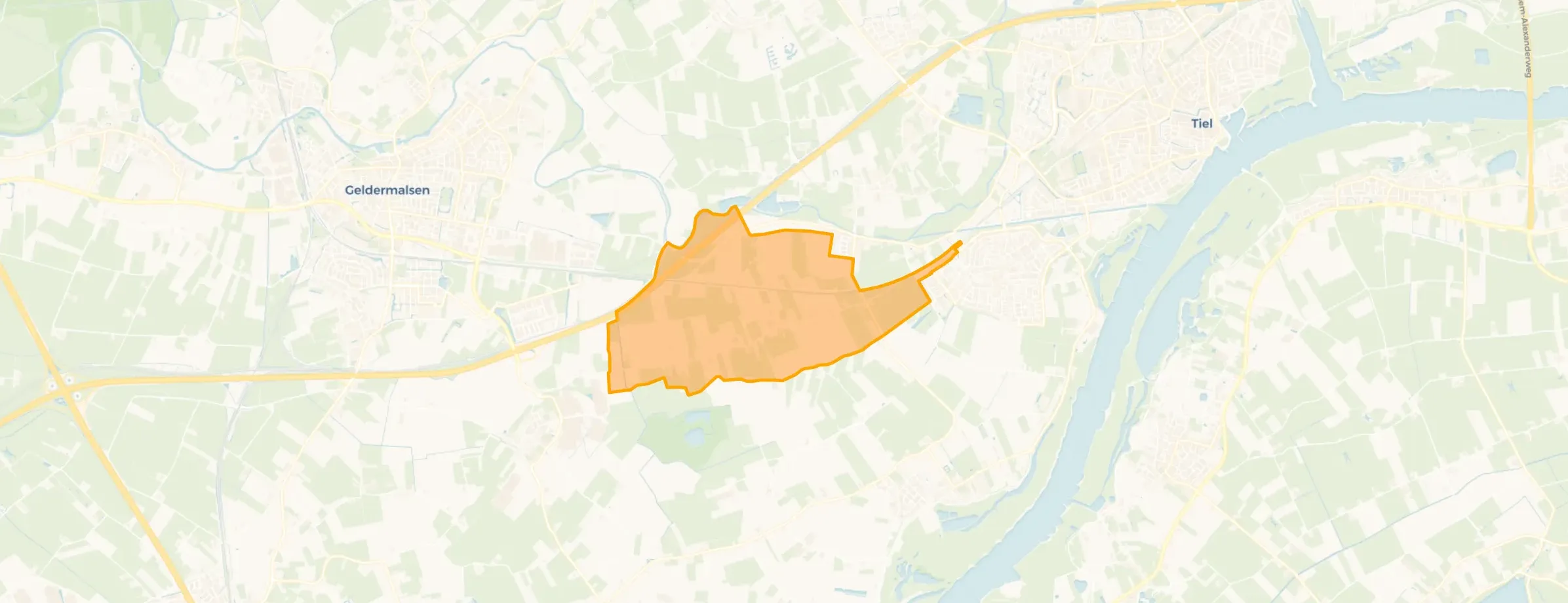 Wadenoijen en omgeving in Tiel