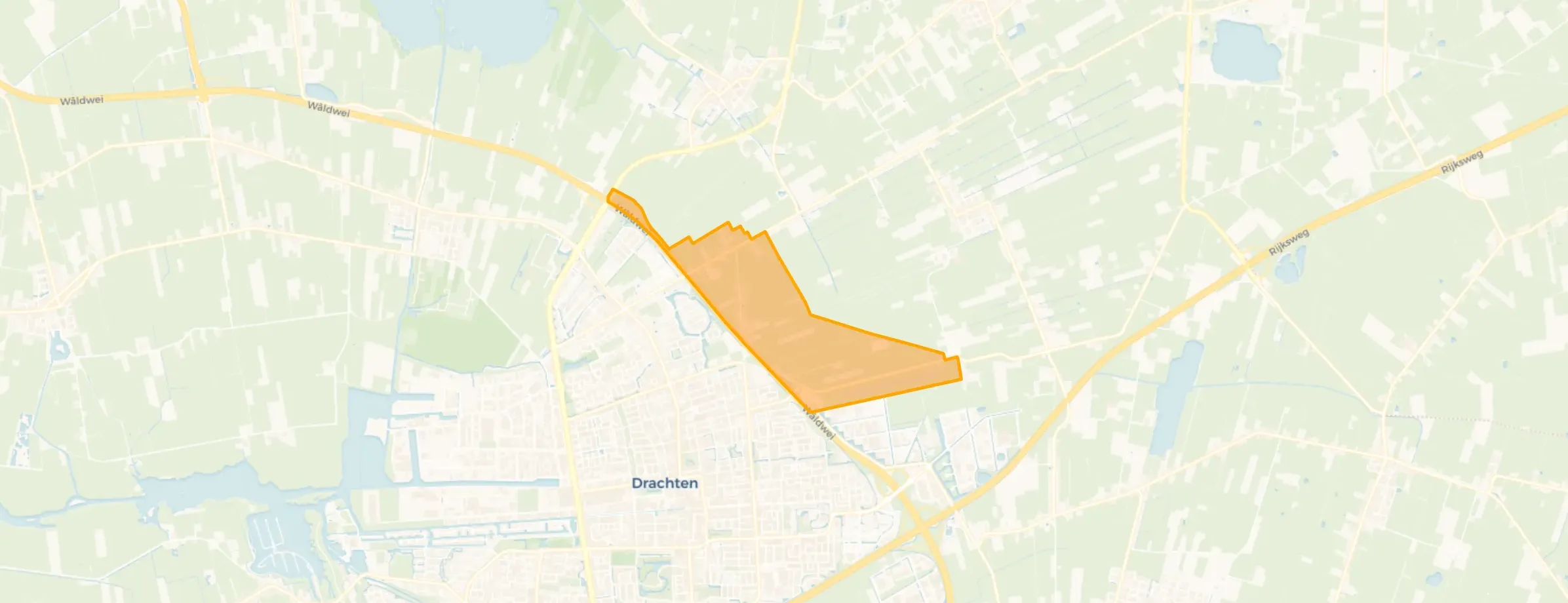 Kaart van Waldwei oost