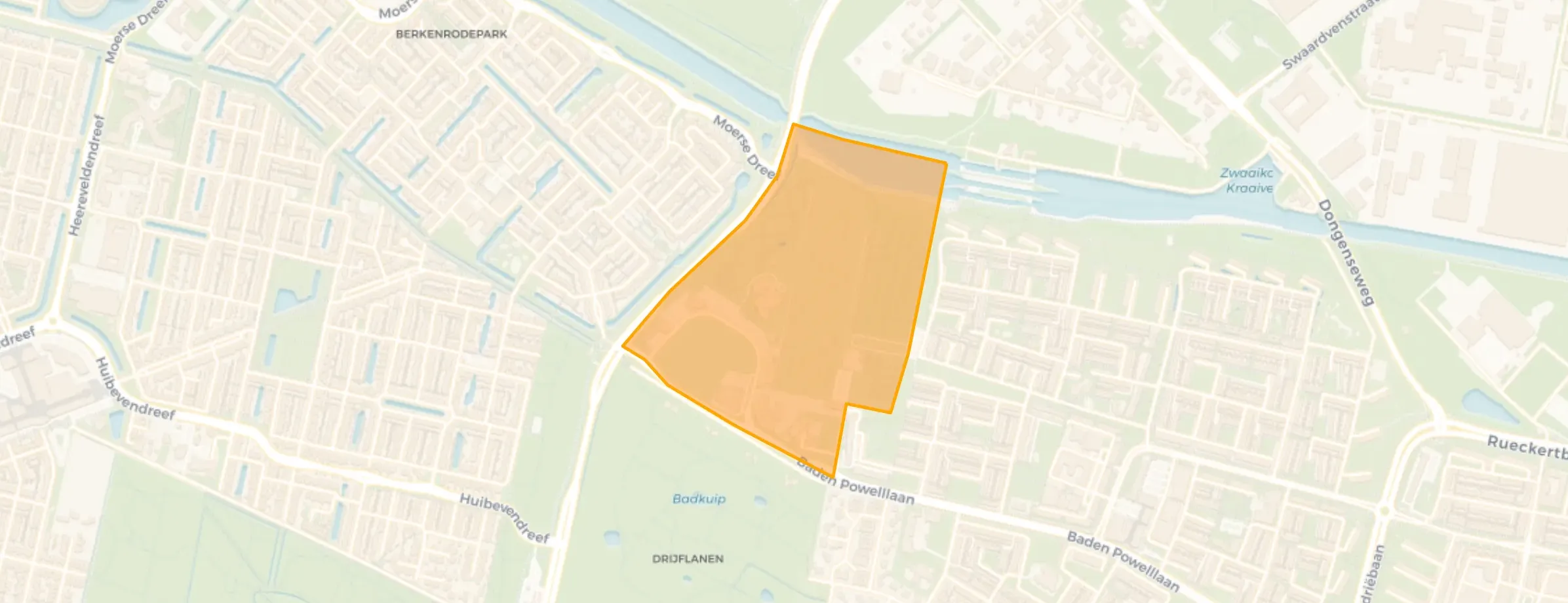 Kaart van Wandelbos Noord-West