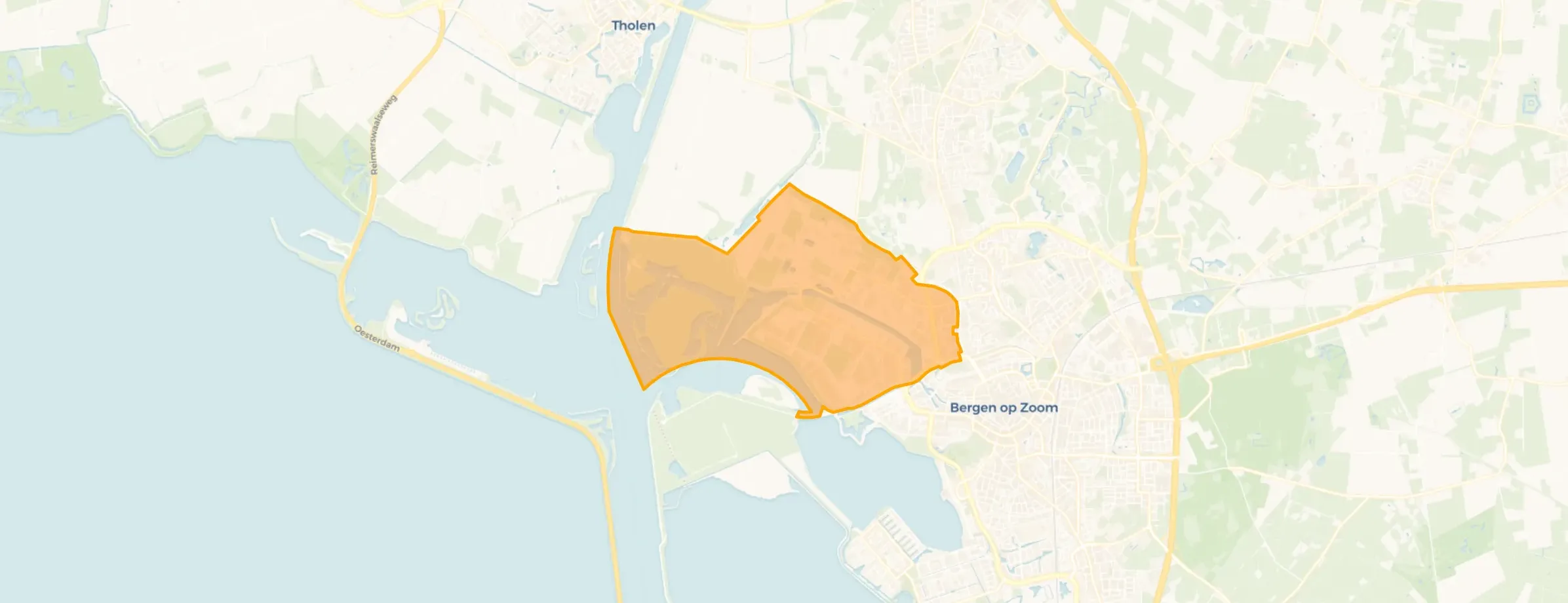 Kaart van Waterfront-Industriegebied