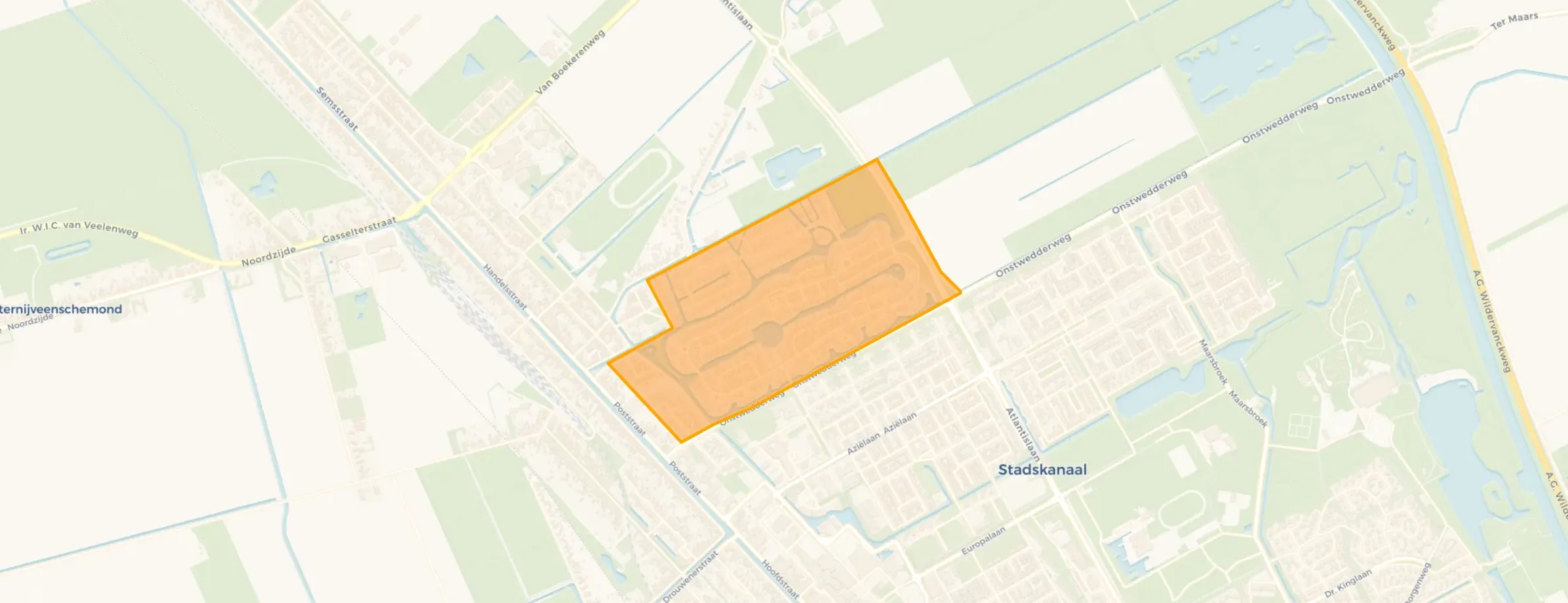 Kaart van Waterland