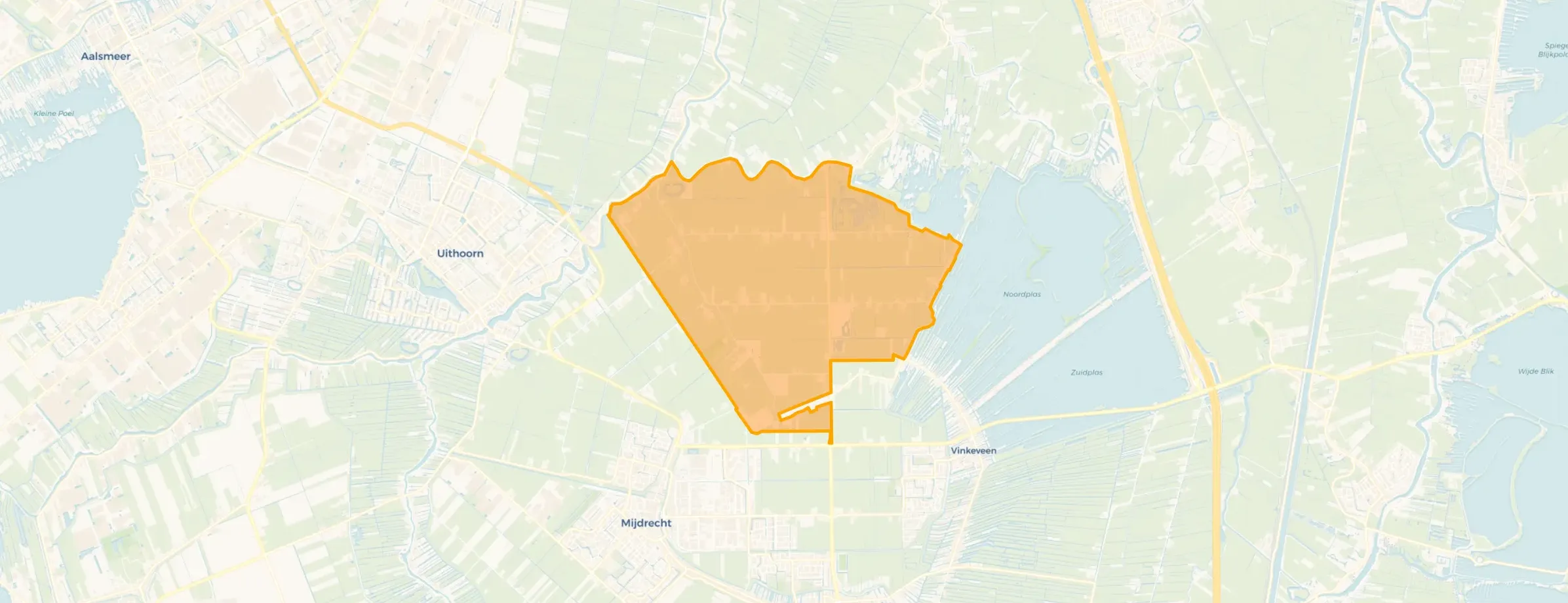 Kaart van Waverveen Buitengebied