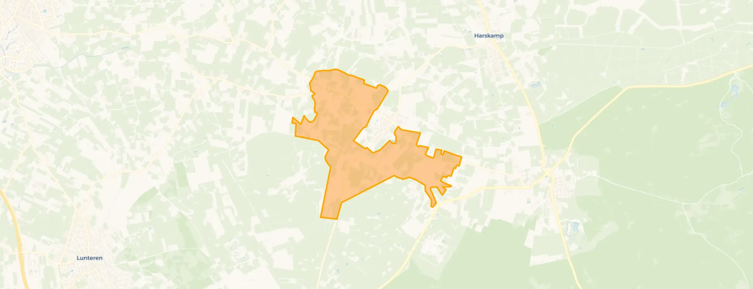 Kaart van Wekeromse Meent