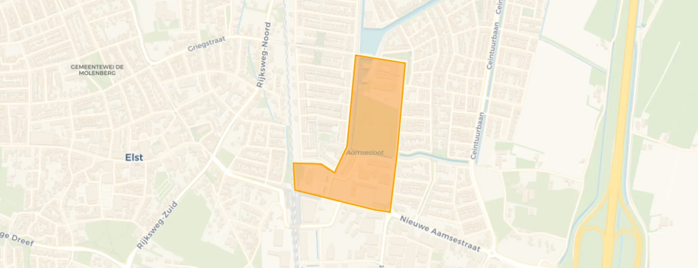 Buurt Westeraam Centrale zone, Elst (Ge)