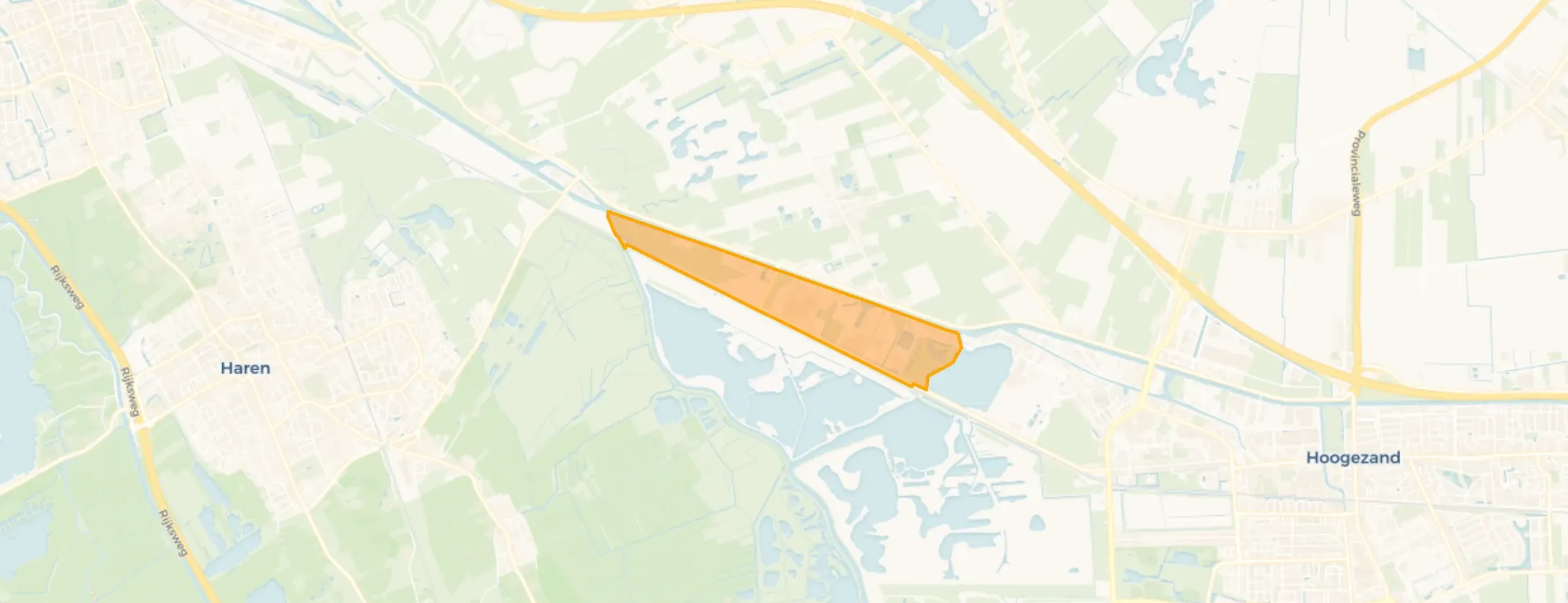 Kaart van Westerbroek Industriegebied
