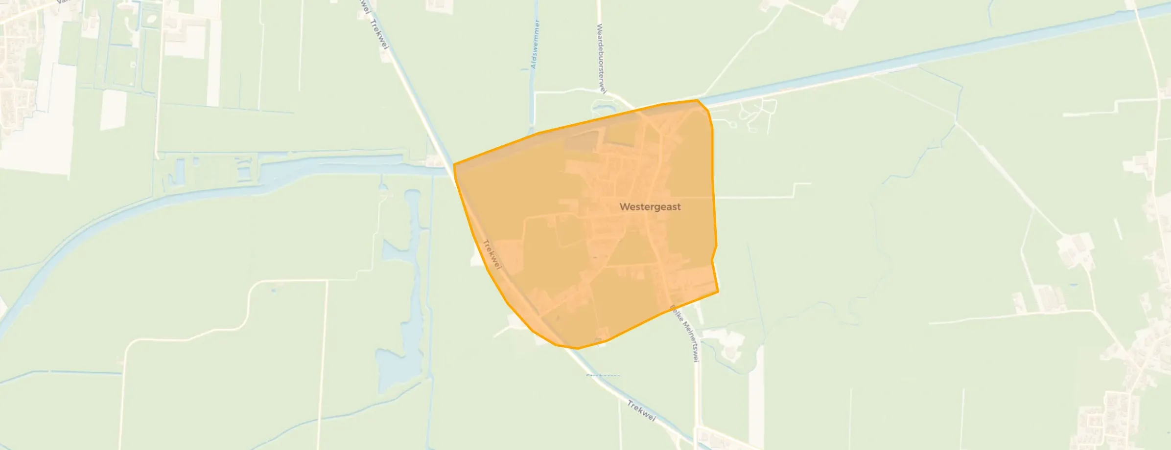 Kaart van Westergeest