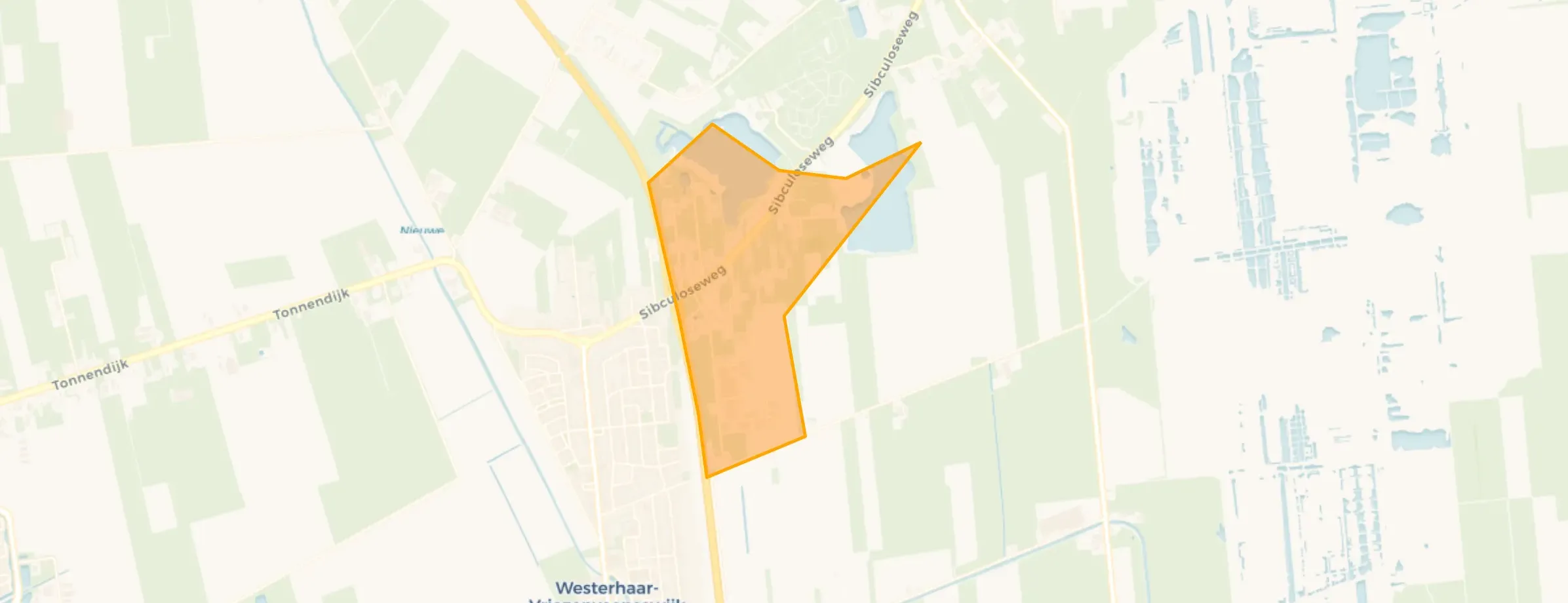 Kaart van Westerhaar-Oost
