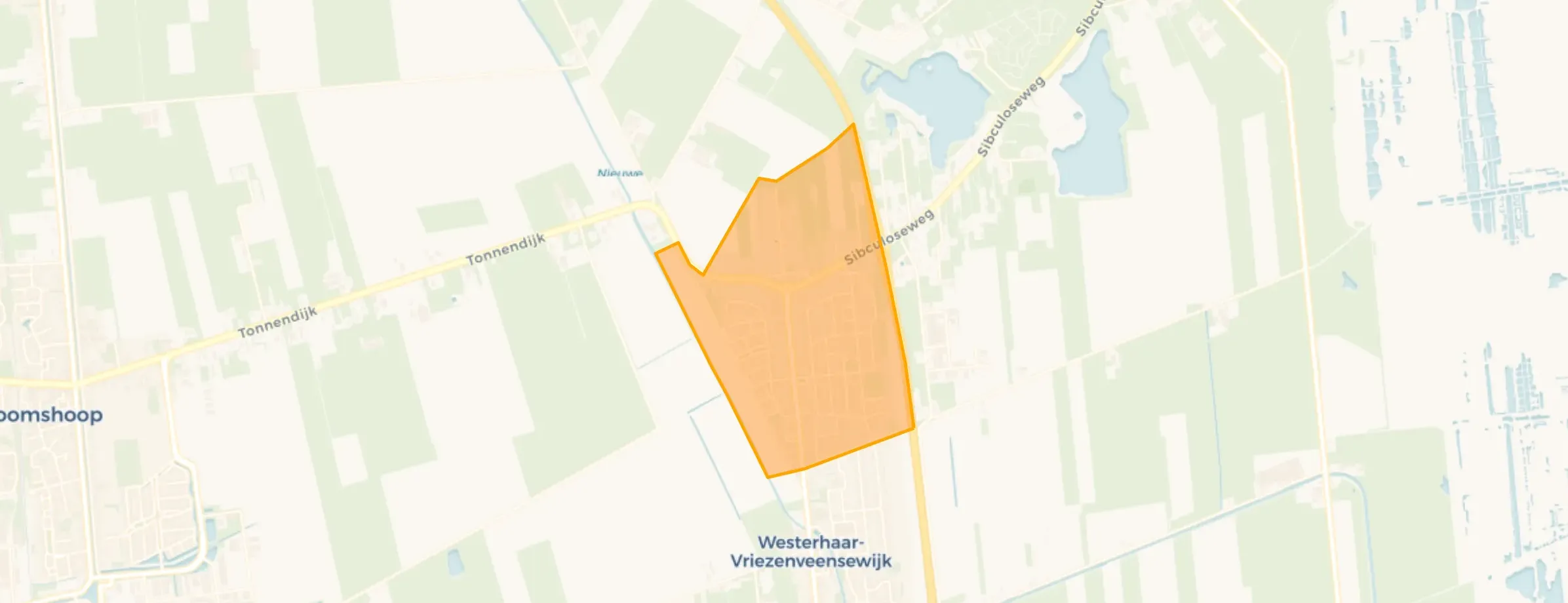 Kaart van Westerhaar-West