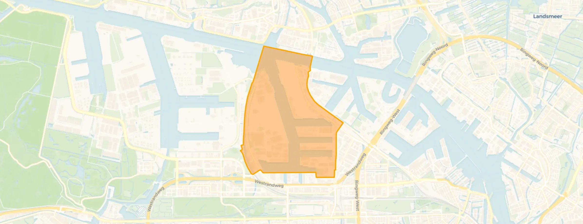 Kaart van Westhaven-Noord
