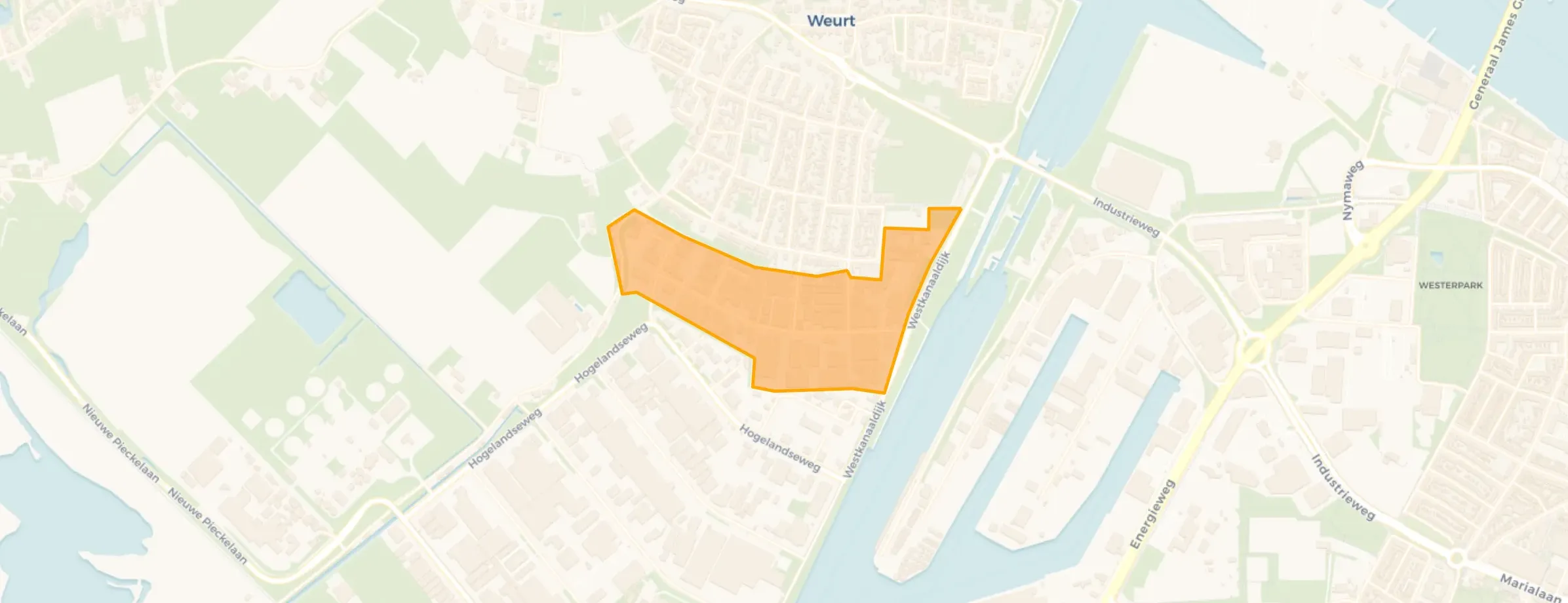 Kaart van Weurt-De Sluis