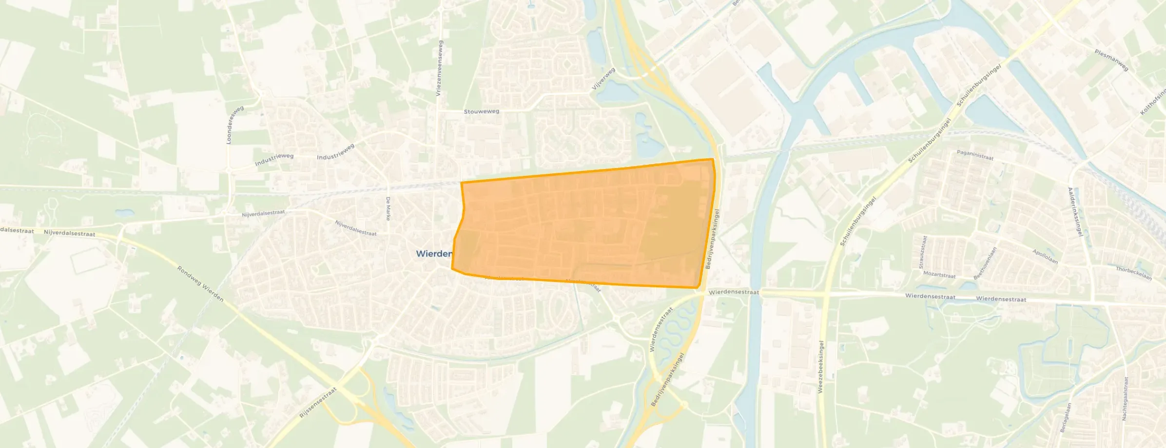 Kaart van Wierden-Oost