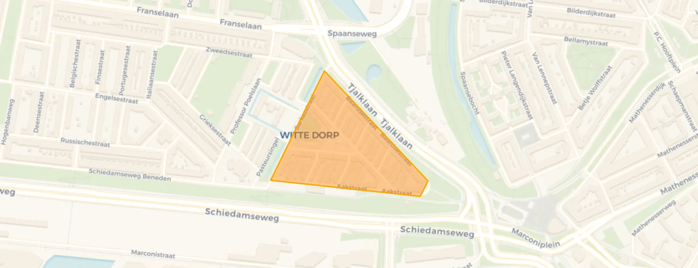 Kaart van Witte Dorp