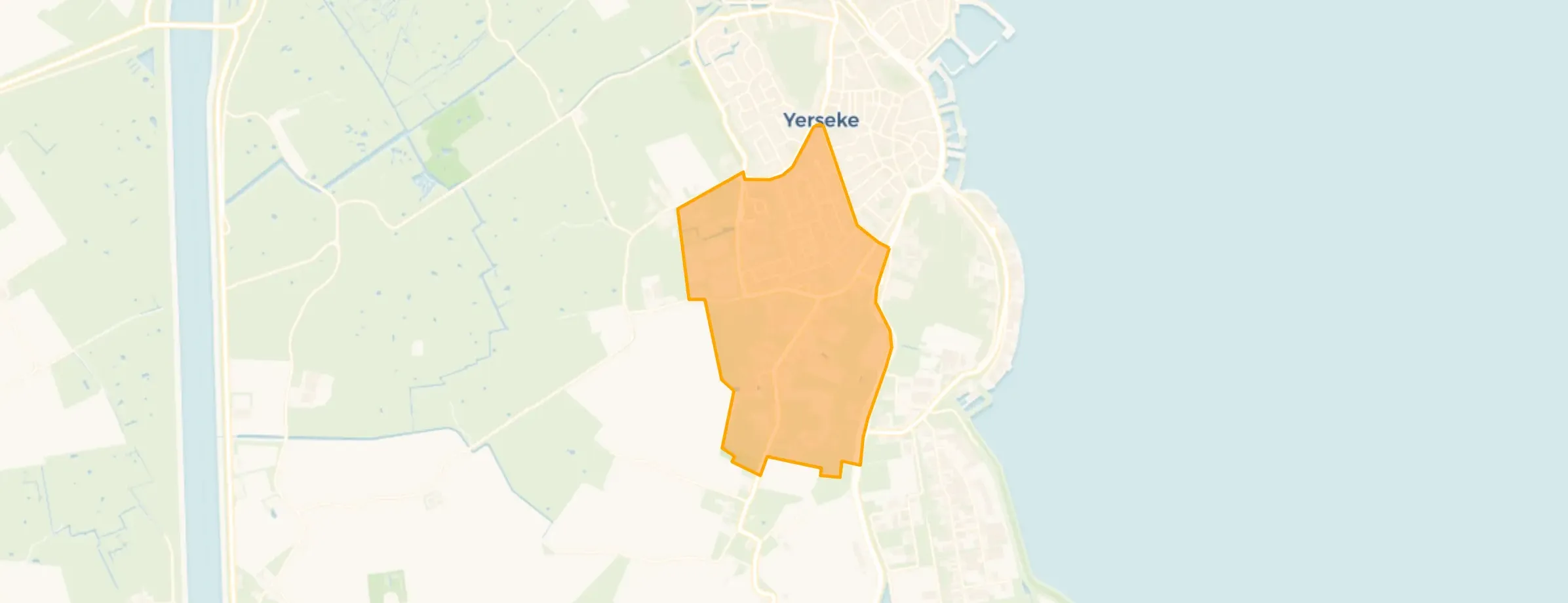 Kaart van Yerseke - West