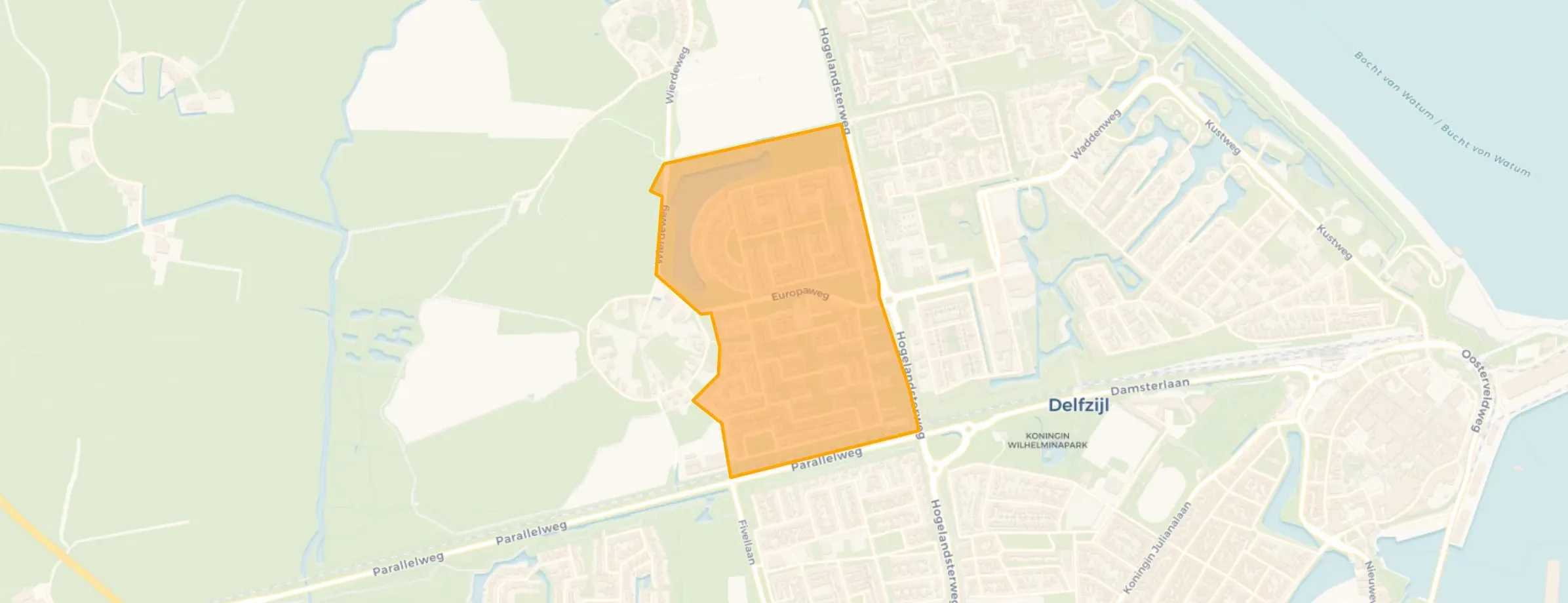 Kaart van Zandplatenbuurt