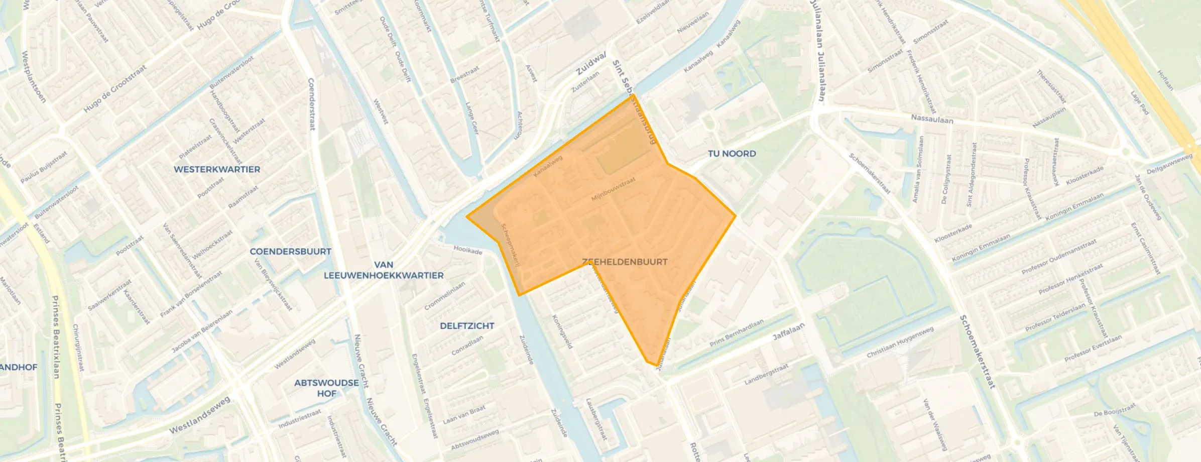 Buurt Zeeheldenbuurt, Delft