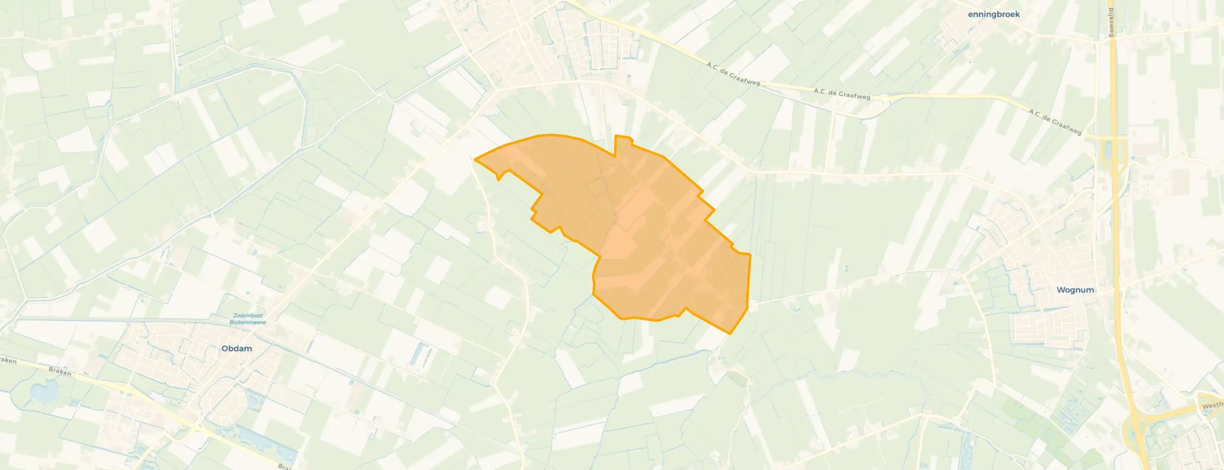 Kaart van Zomerdijk