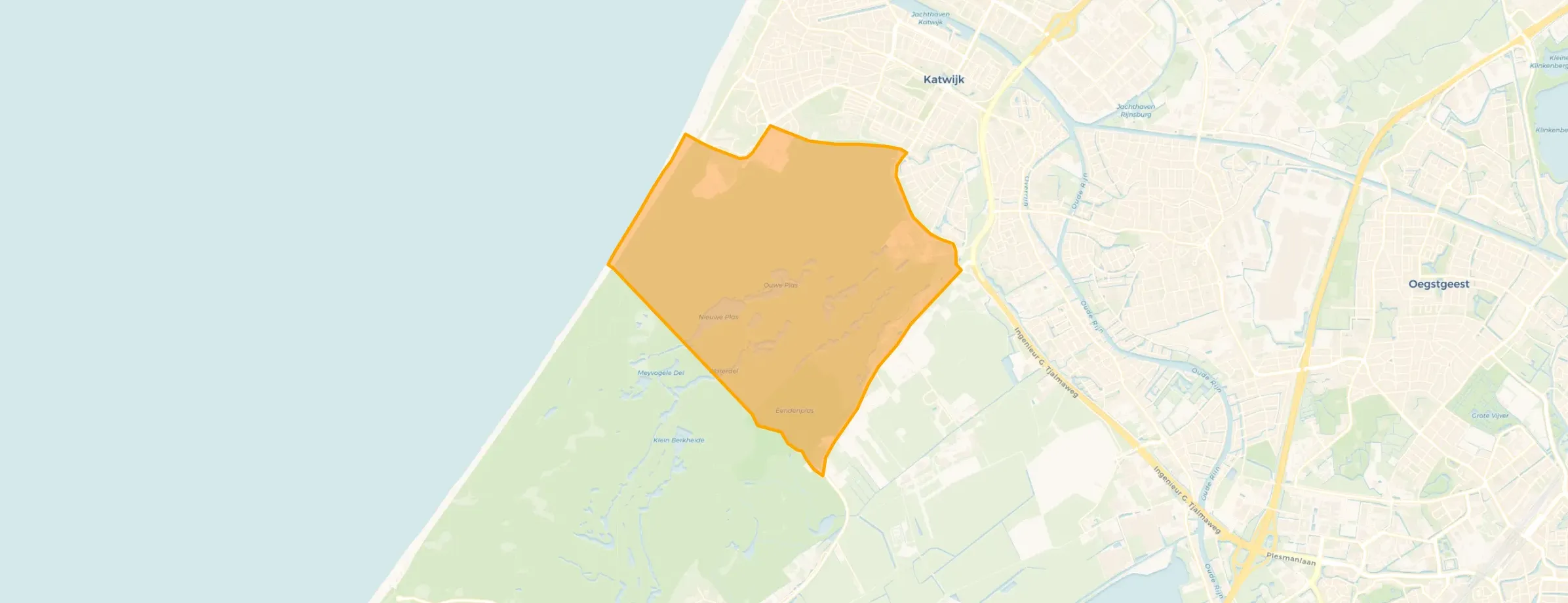 Kaart van Zuidduinen