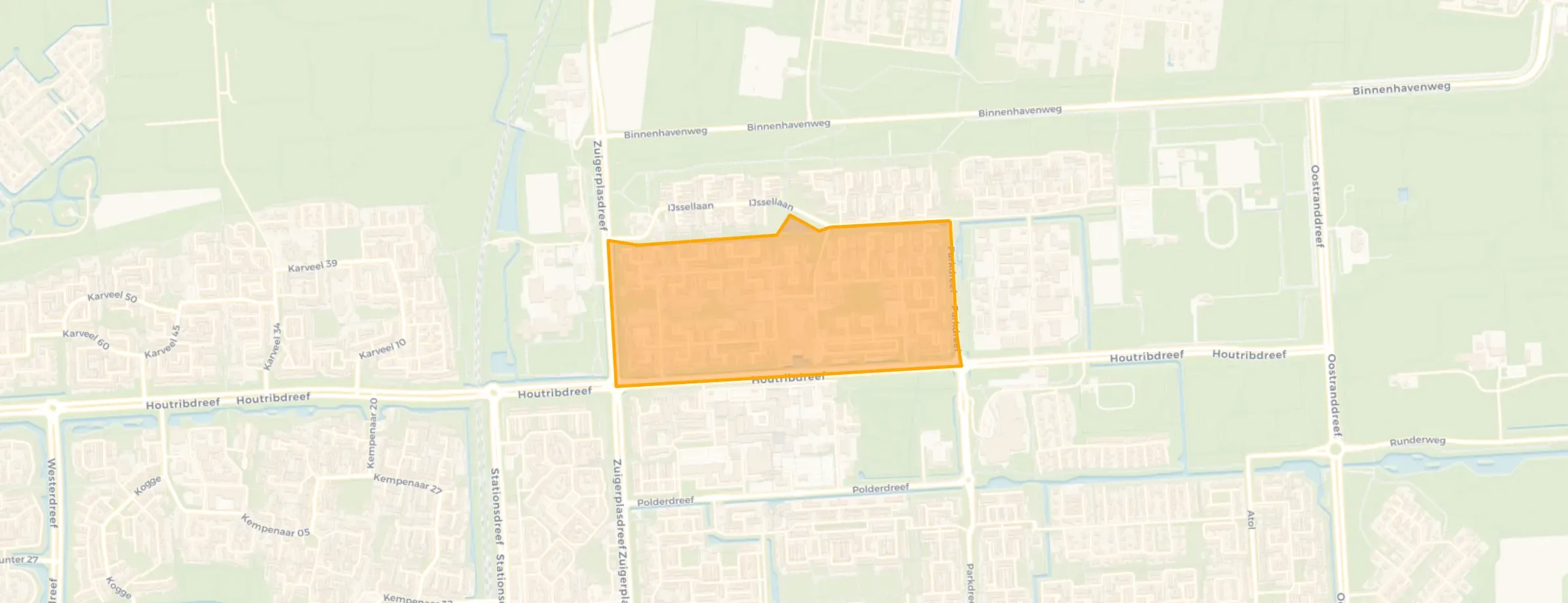 Buurt Zuiderzeelaan Waddenlaan, Lelystad
