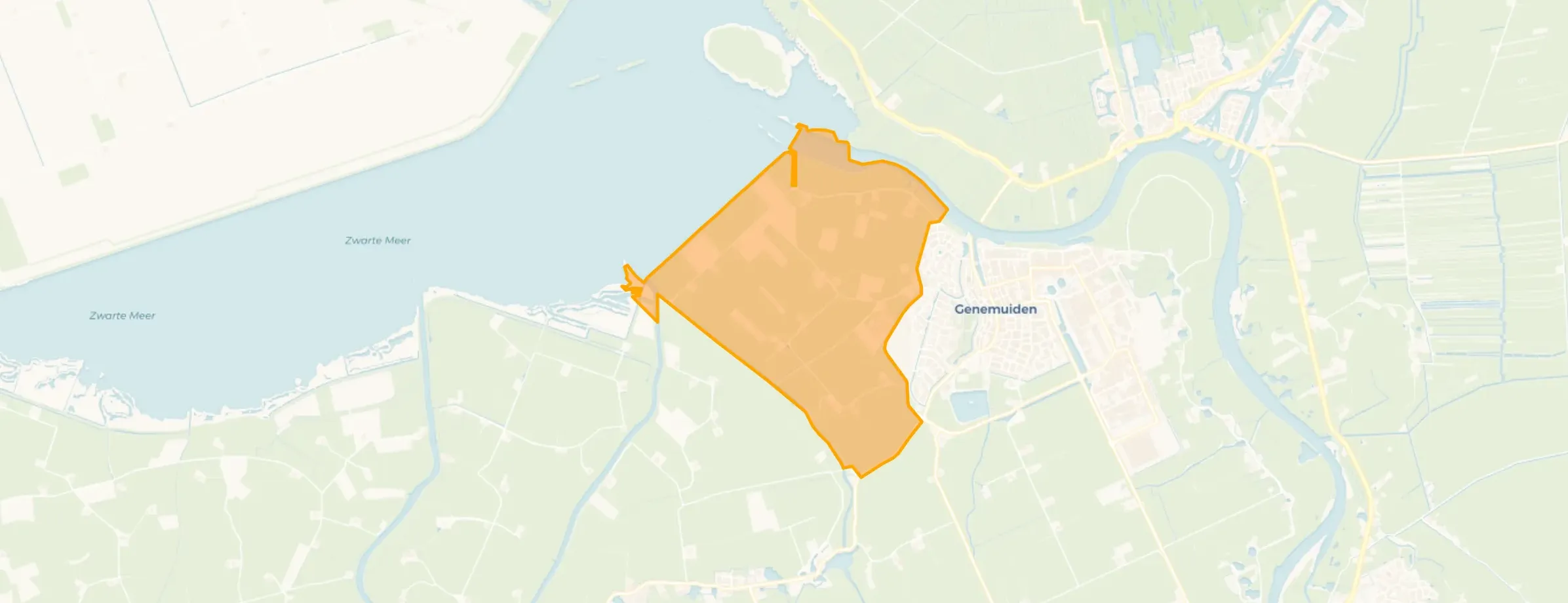 Kaart van Zuiderzeepolder