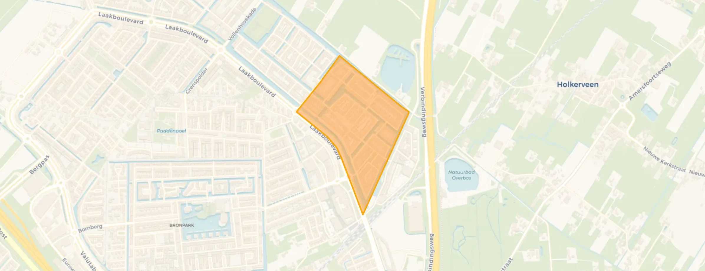 Kaart van Zuiderzeestedenbuurt-Oost