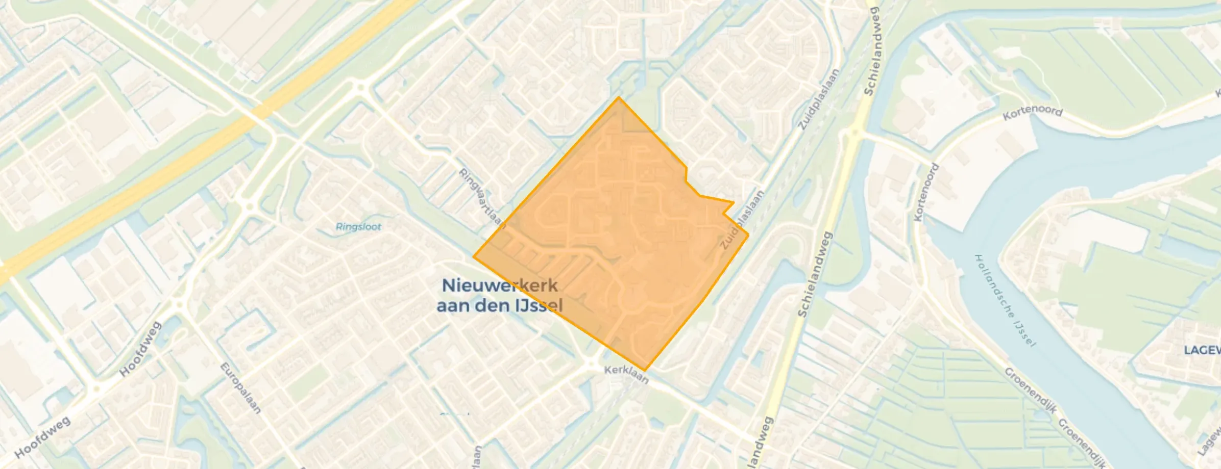 Kaart van Zuidplas Dalen