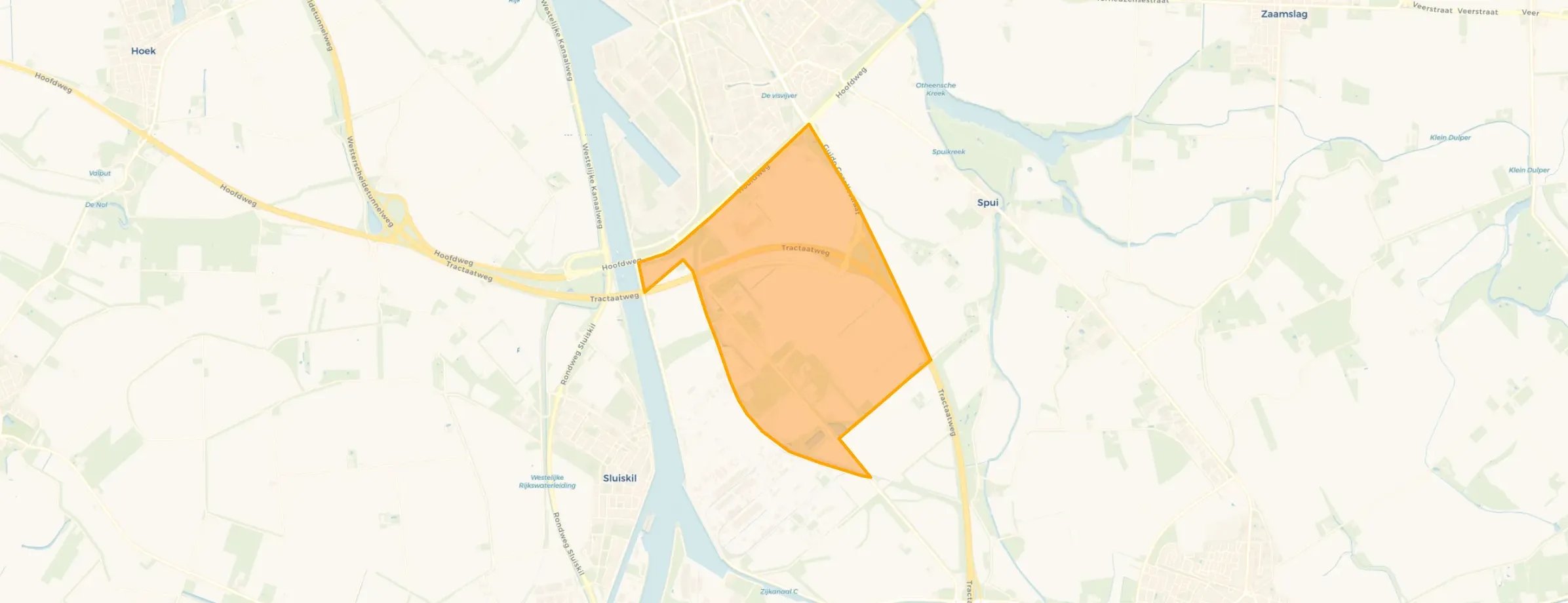 Kaart van Zuidpoort