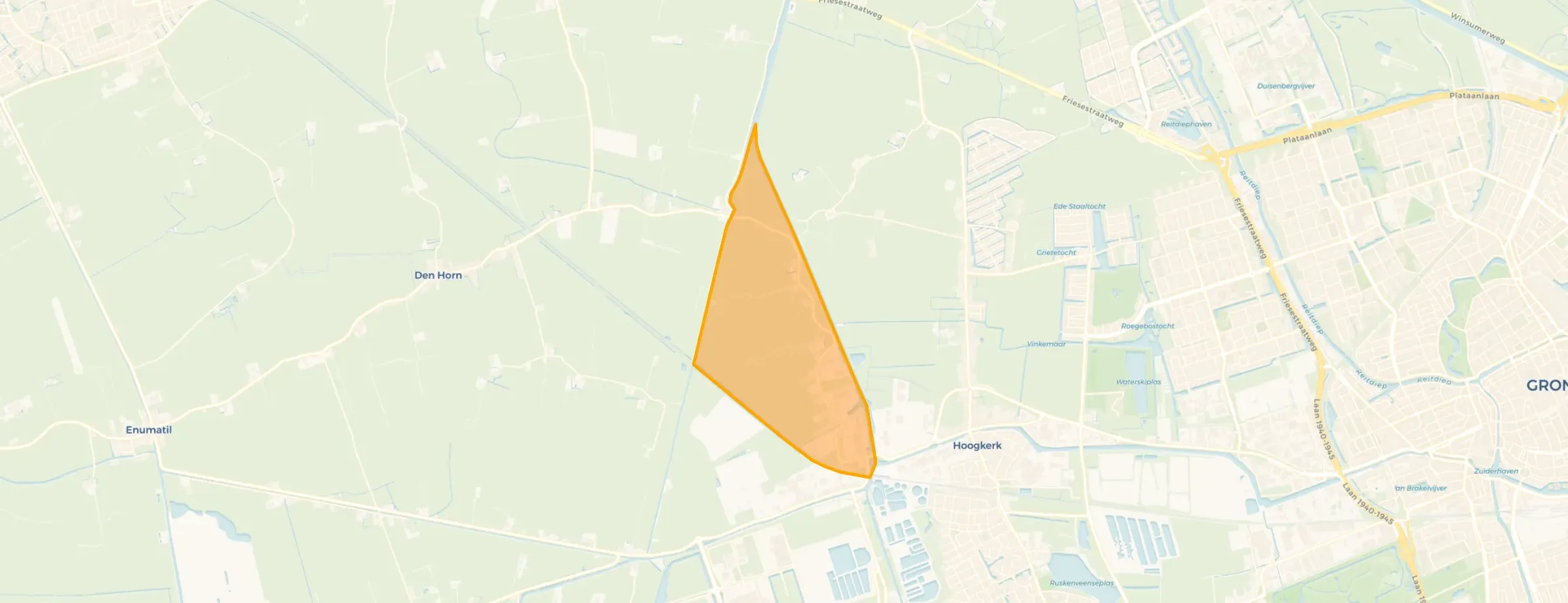 Kaart van Zuidwending