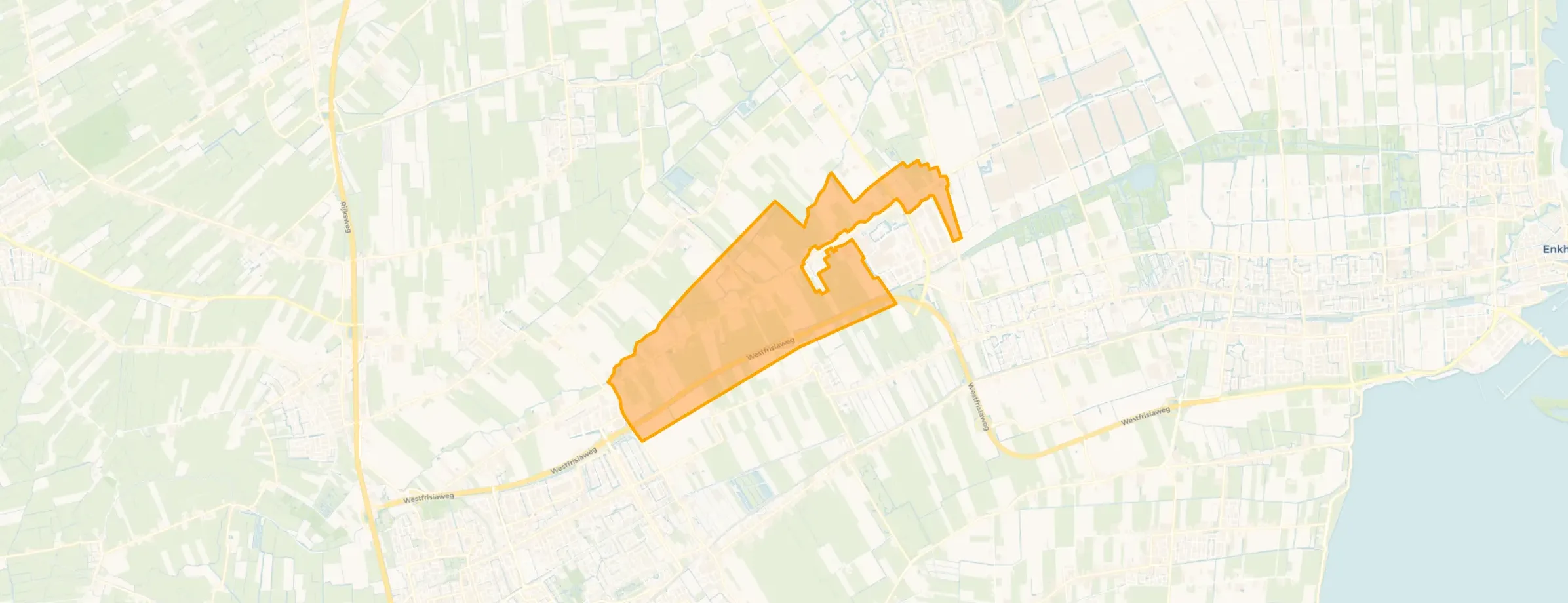 Kaart van Zwaagdijk-Oost Buitengebied