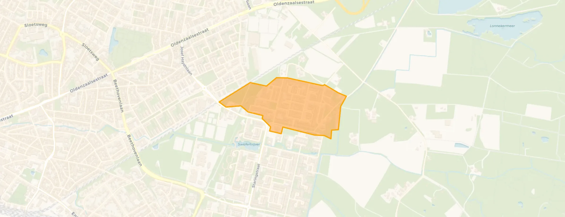 Kaart van Zwavertshoek