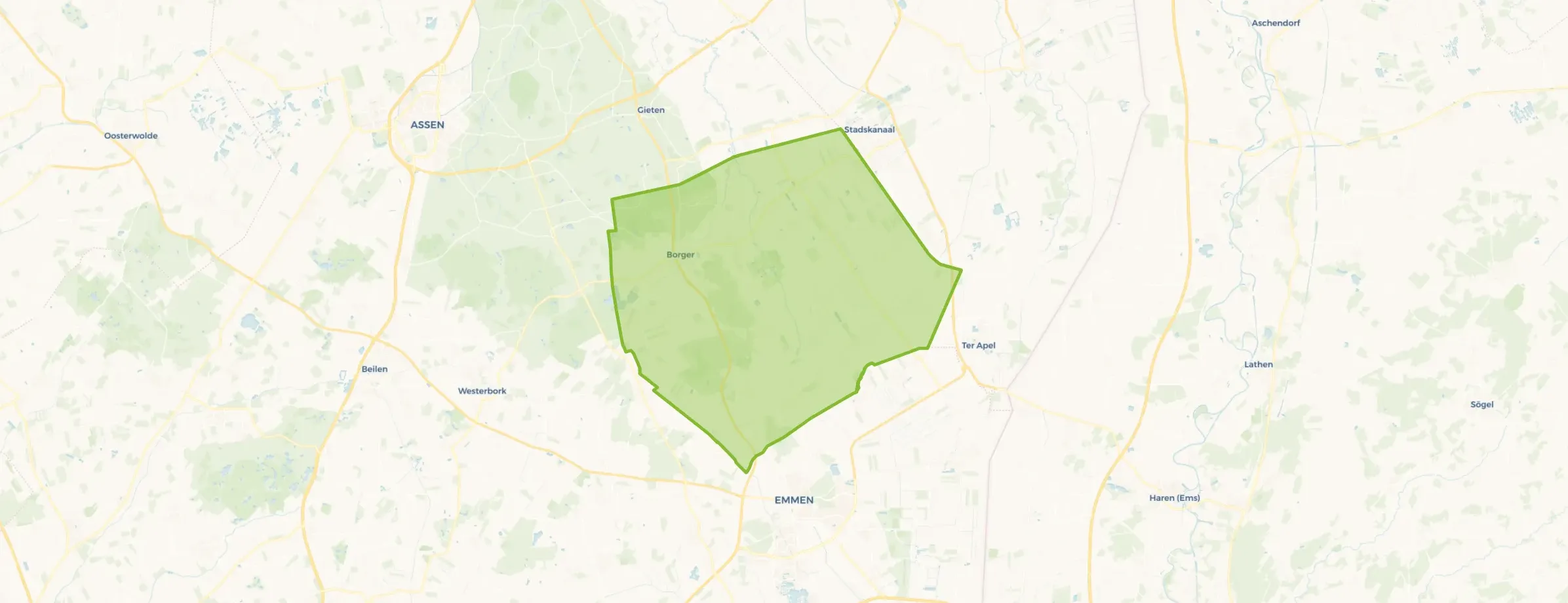 Kaart van Borger-Odoorn