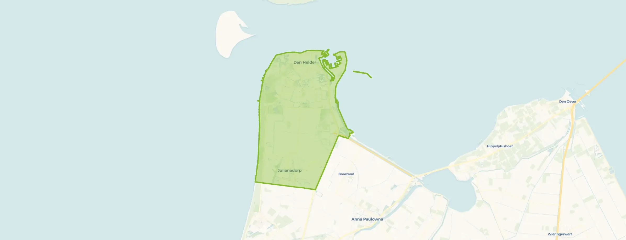 Kaart van Den Helder