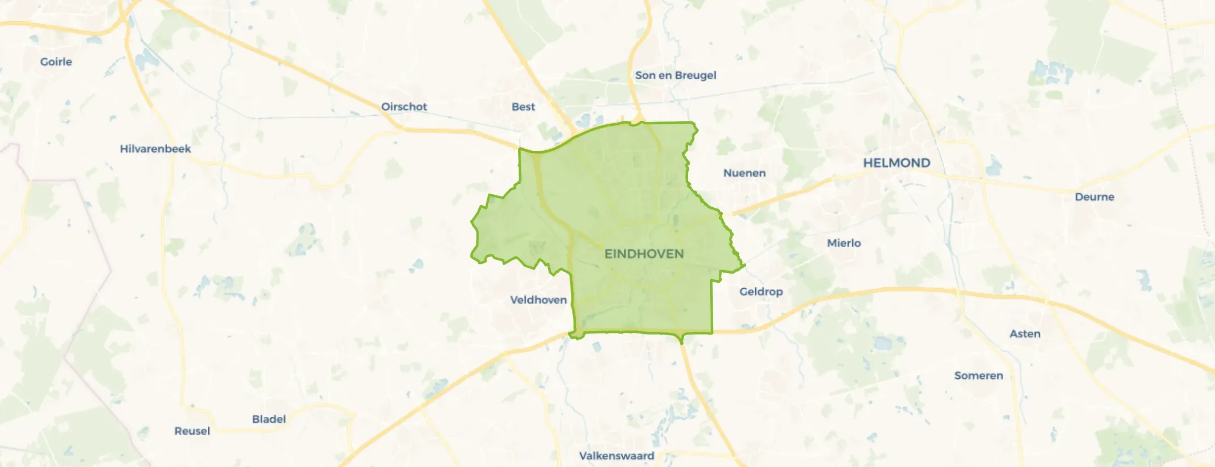 Kaart van Eindhoven