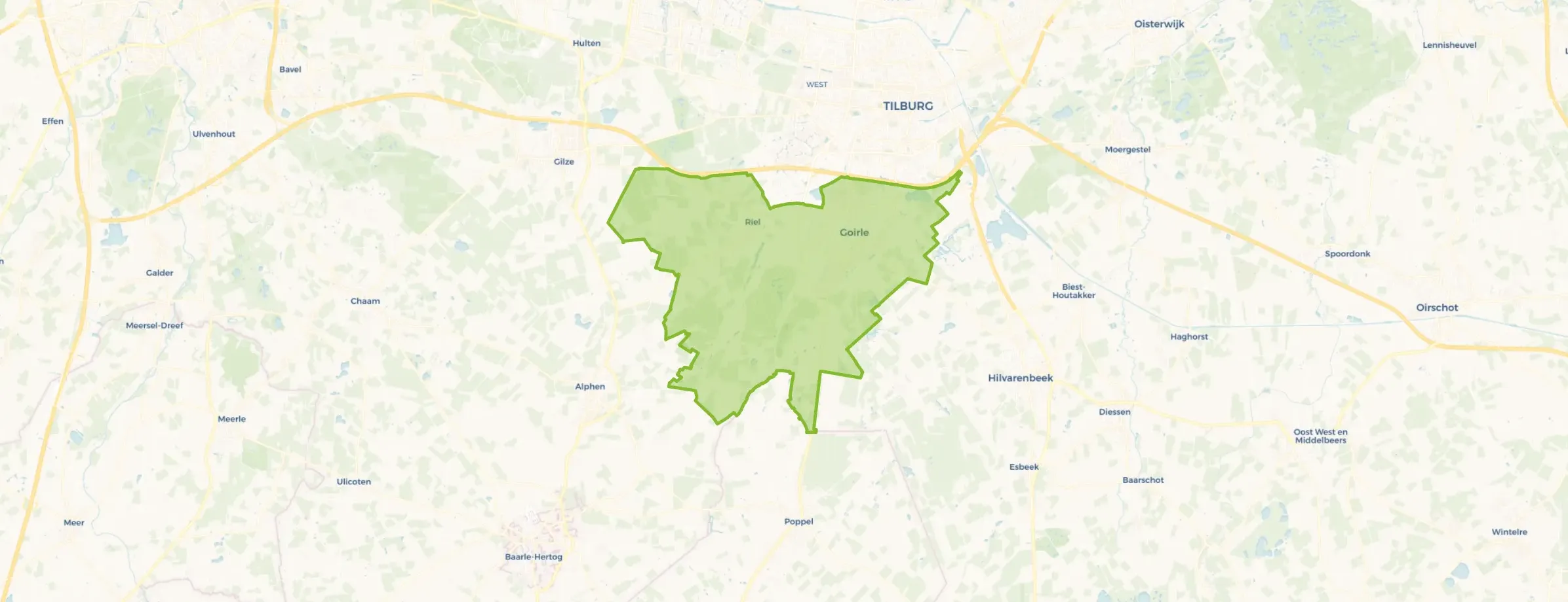 Kaart van Goirle