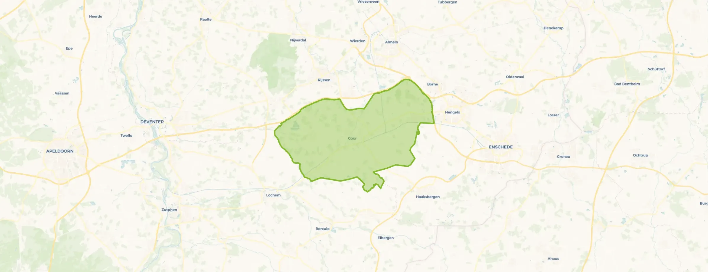 Kaart van Hof van Twente
