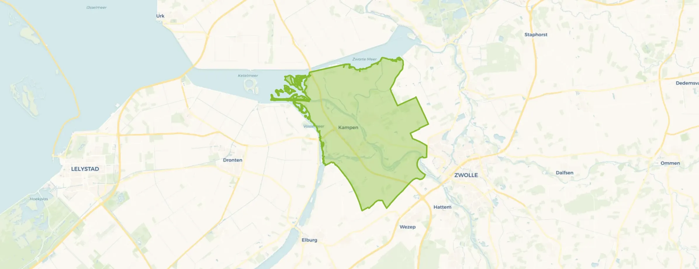 Kaart van Kampen