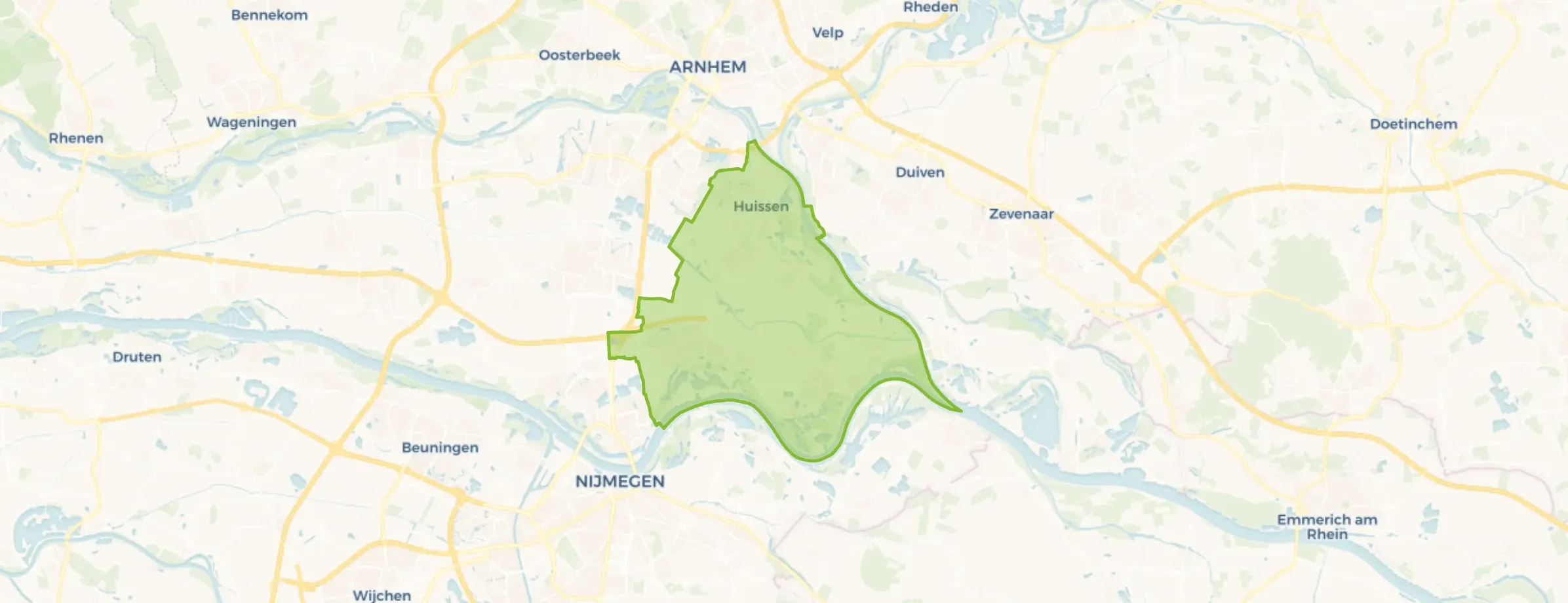 Kaart van Lingewaard