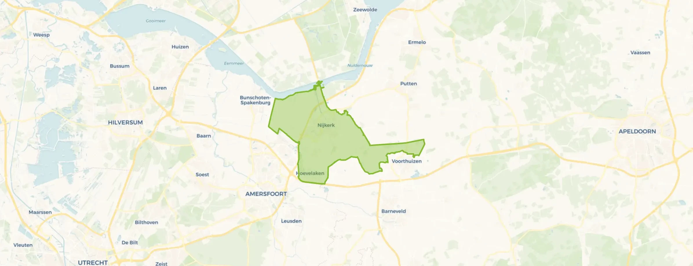 Kaart van Nijkerk