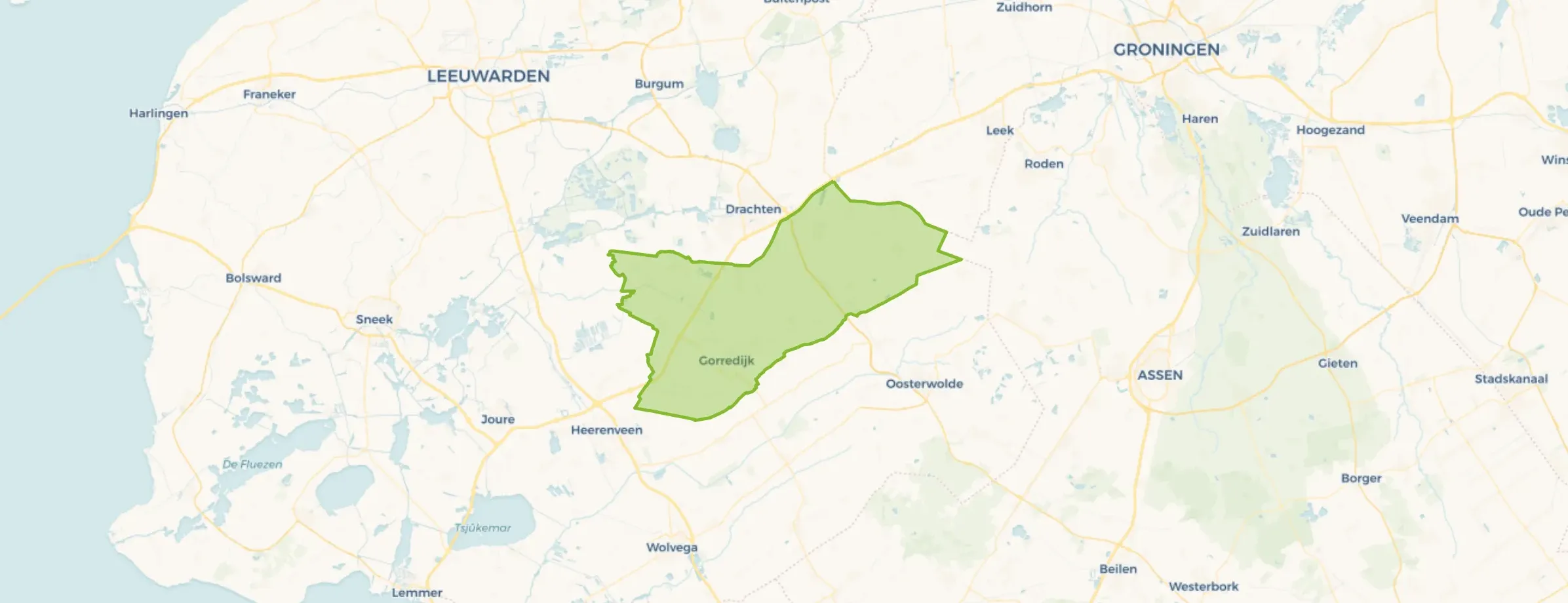 Kaart van Opsterland