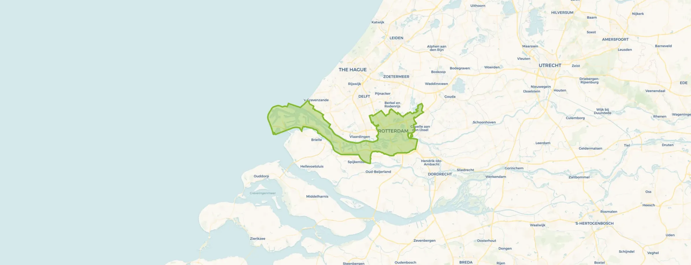 Kaart van Rotterdam