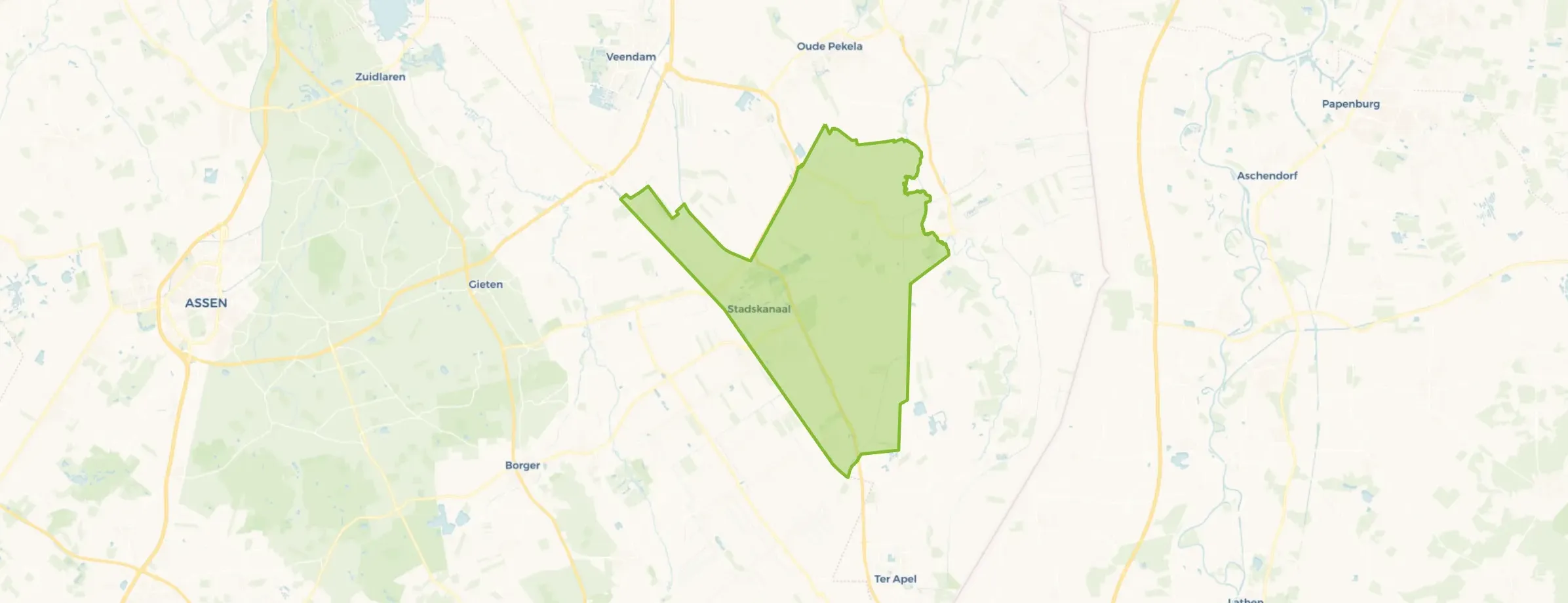 Kaart van Stadskanaal