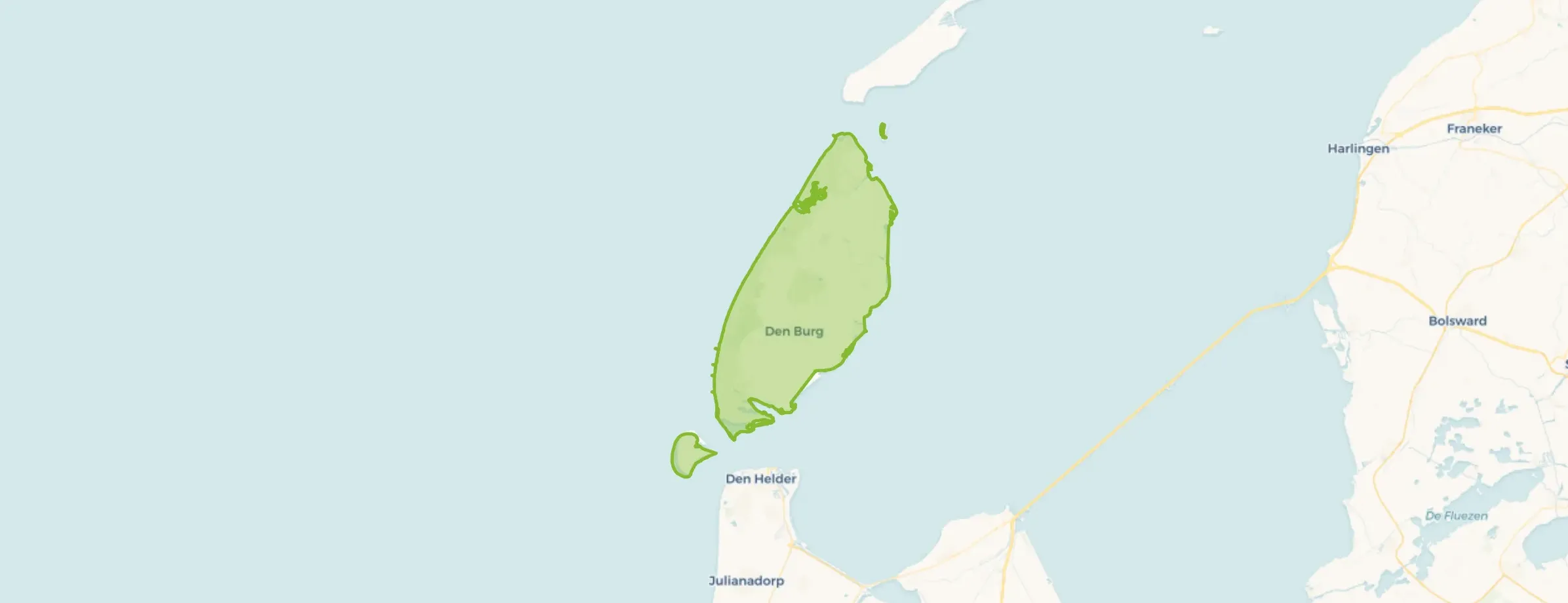 Kaart van Texel