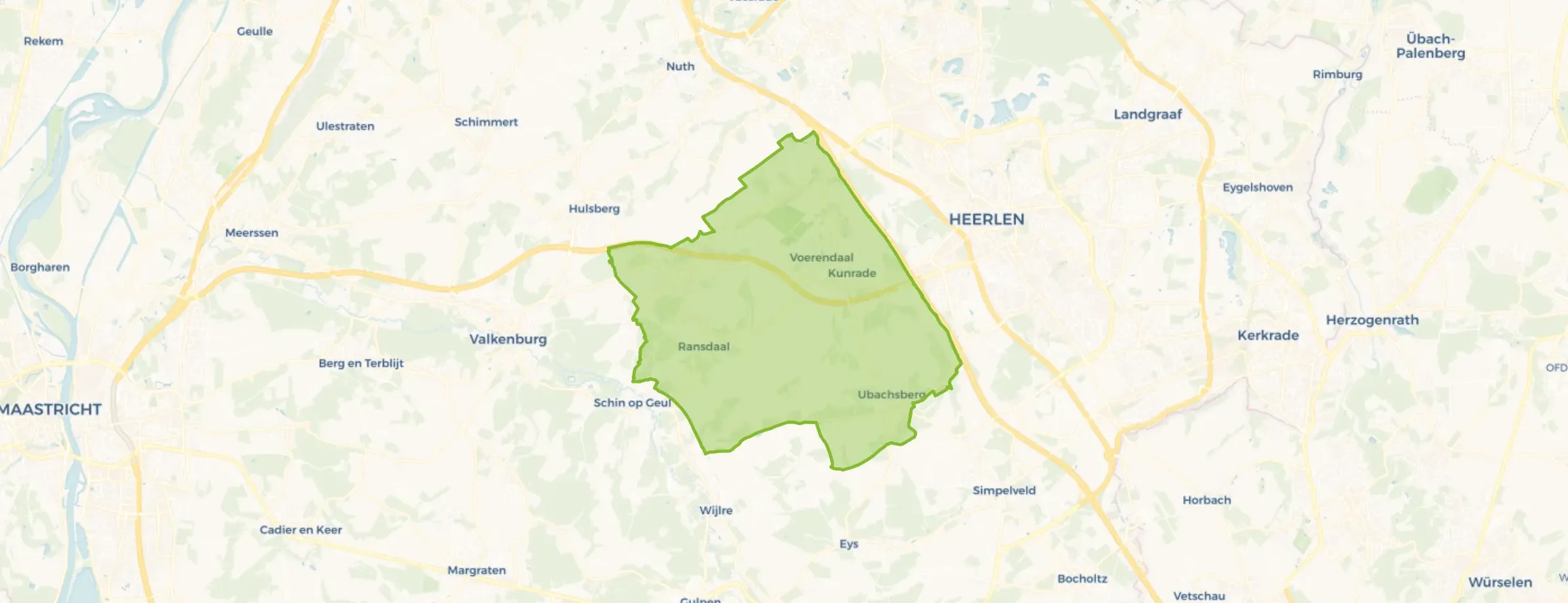 Kaart van Voerendaal