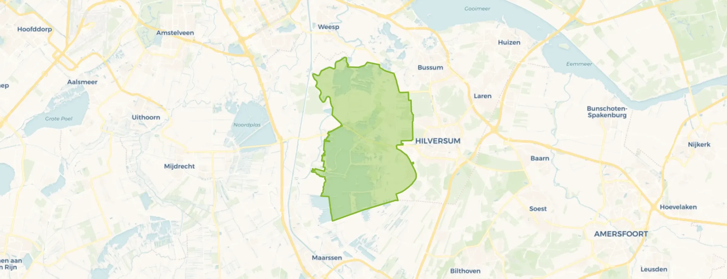 Kaart van Wijdemeren