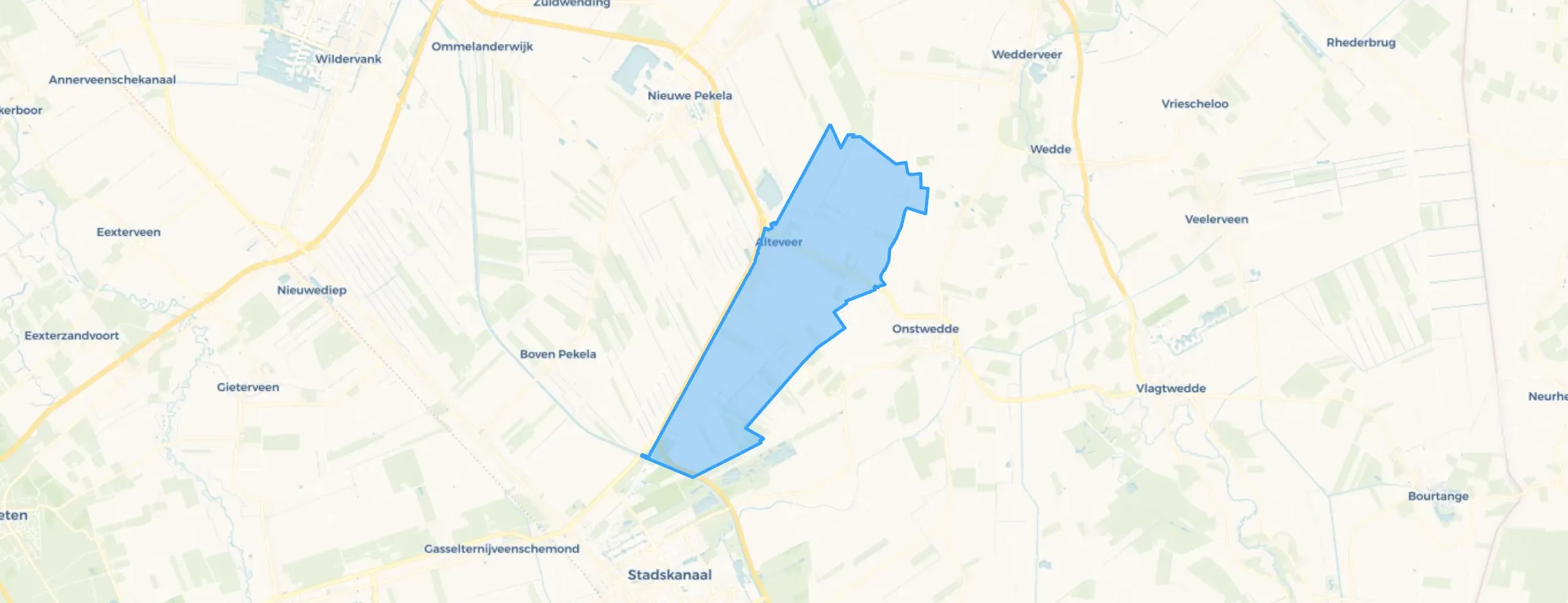 Kaart van Alteveer